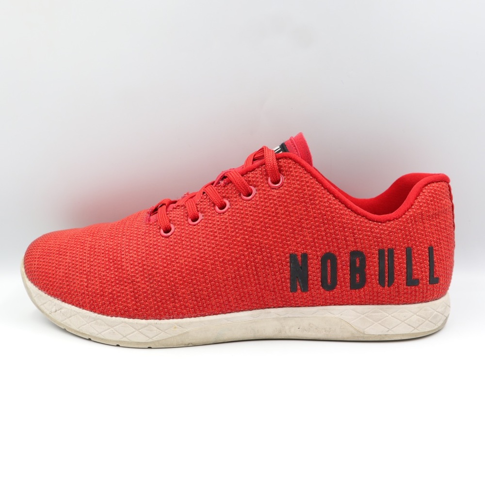 NoBull Superfabric Trainer Red Crossfit Shoes Mens Size 11.5 Workout Gym